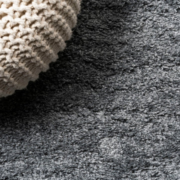 Groovy Solid Shag Area Rug